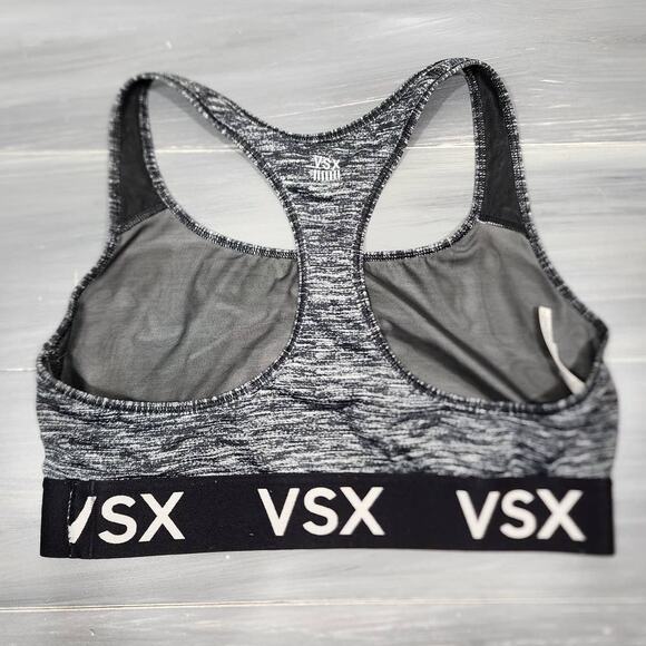 Victoria's Secret Sports Bra Victoria Sport T Back Large Black and Gray - Picture 2 of 8